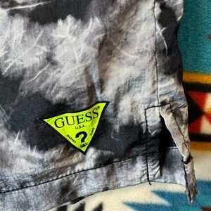 Guess Tie Dye Shorts Elastic Waist Casual Activewear‎ Summer XXL